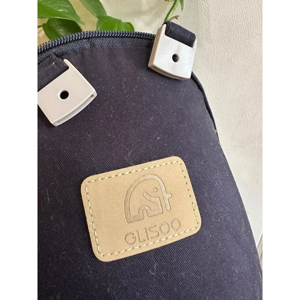 Glisoo Black Cotton Support Belt with Pouch
